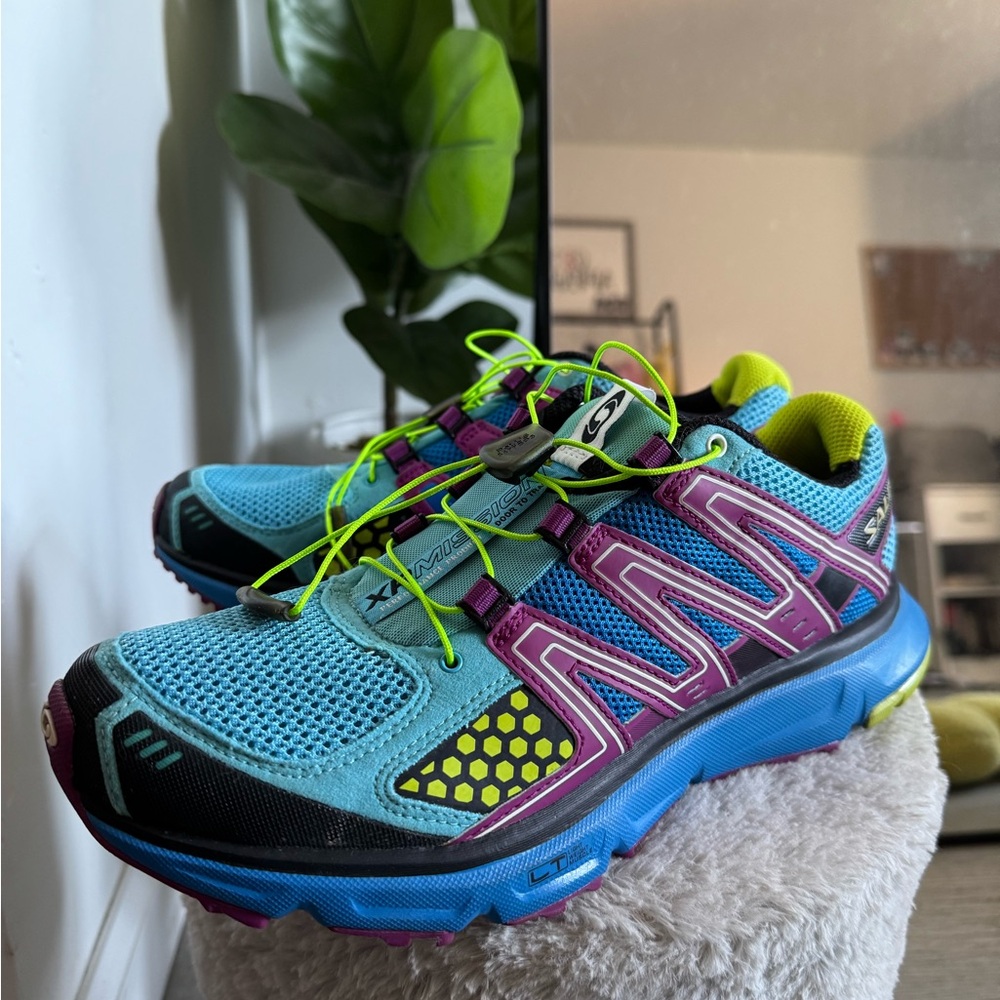 Salomon Women's Trail Running Shoes - Blue and Purple